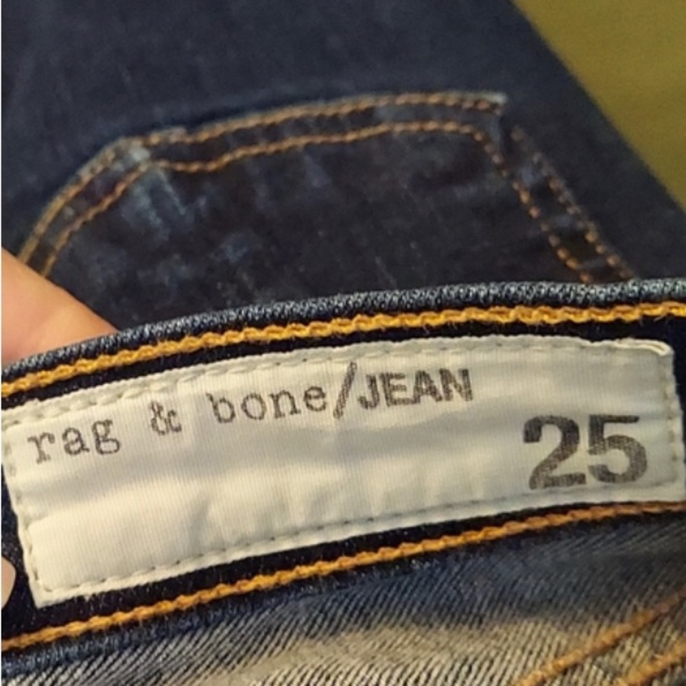 RAG & BONE Heritage High Rise Skinny Denim Jeans Size 25 - Picture 8 of 10